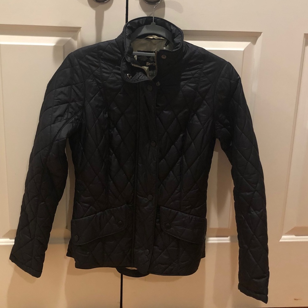 black Barbour jacket